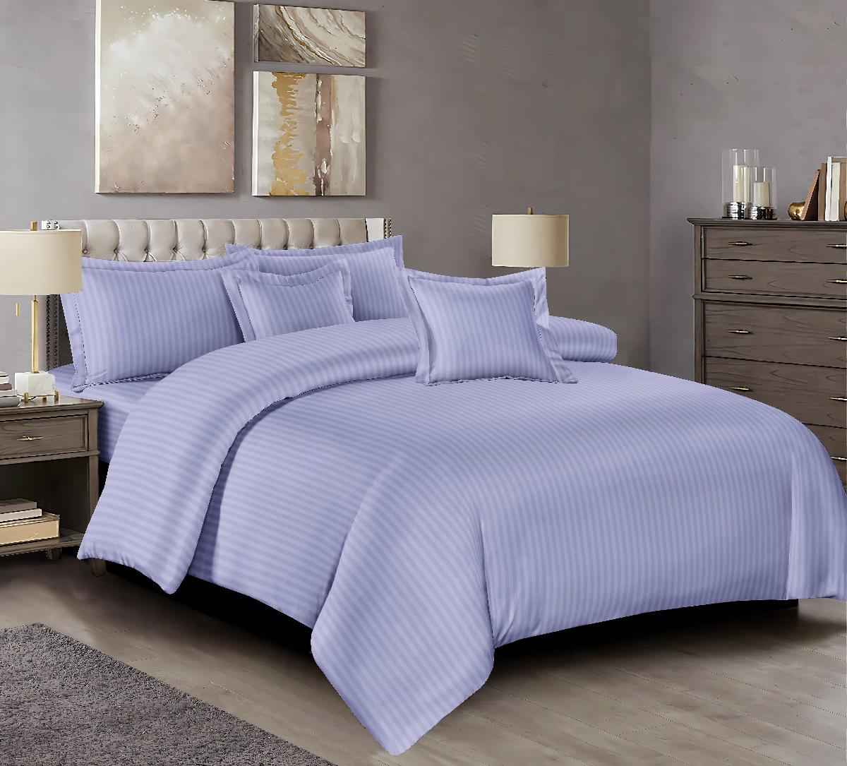 Сатин Stripe - Постельное белье «Сатин Stripe» лаванда 1*1см 