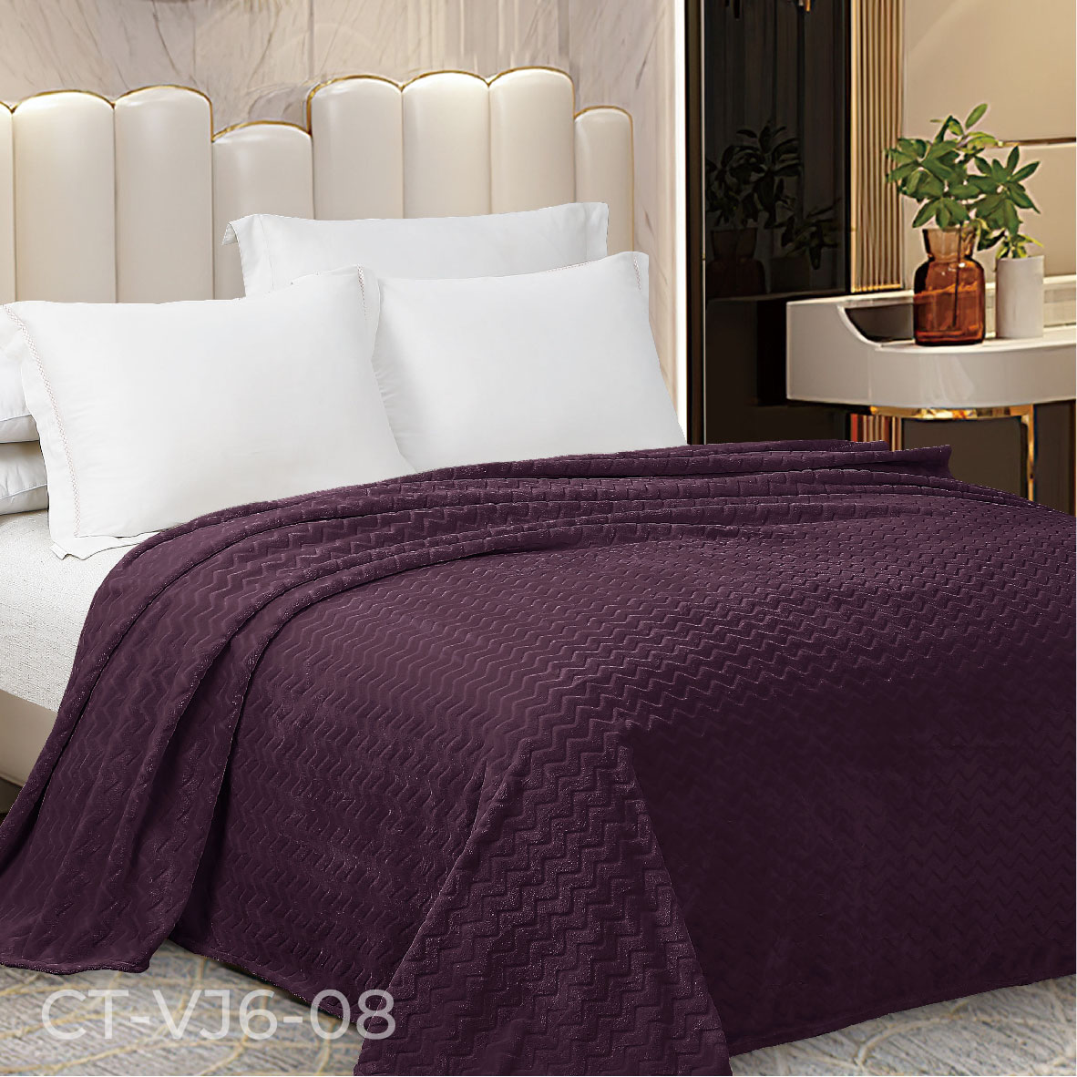  Плед велсофт Jacquard - Плед Велсофт Jacquard Premium ПВЖ-079 