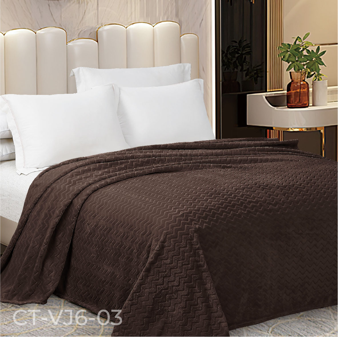  Плед велсофт Jacquard - Плед Велсофт Jacquard Premium ПВЖ-078 