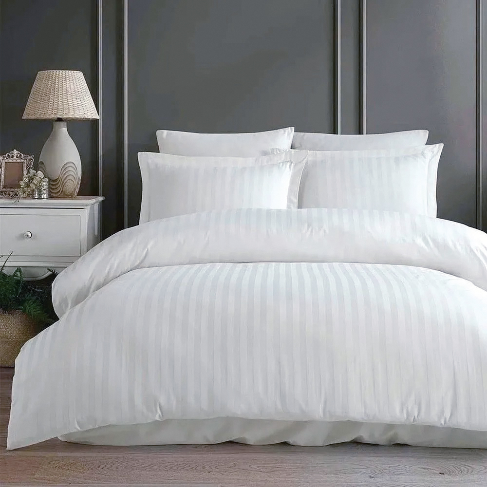  Сатин Stripe - Постельное белье «Сатин Stripe» Белый 