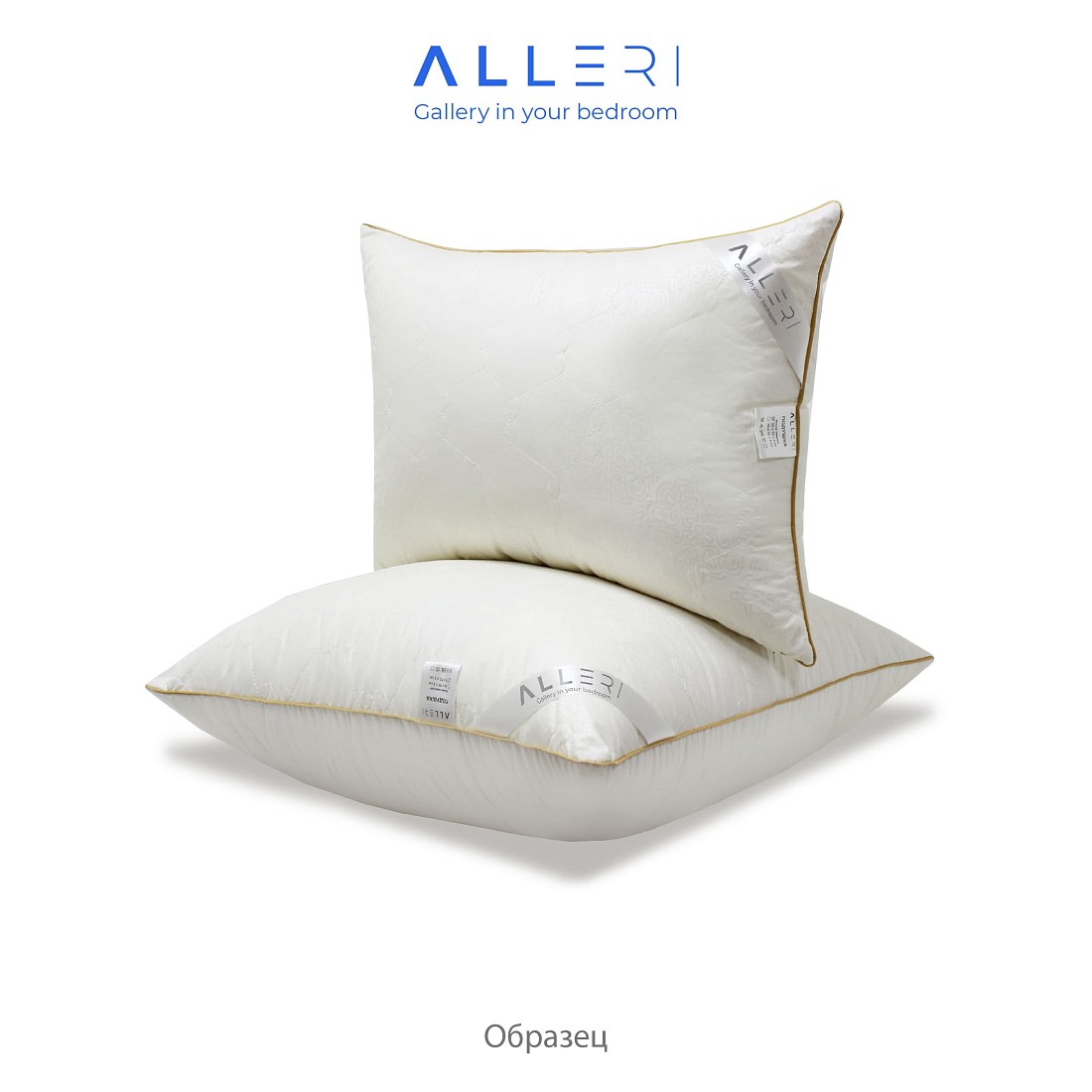  Подушки из овечьей шерсти - Подушка "Овечья шерсть" (Тик), Двухкамерная 