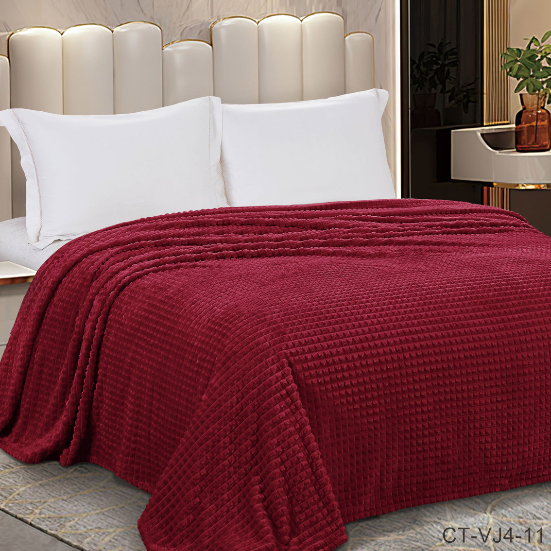  Плед велсофт Jacquard - Плед Велсофт Jacquard Premium ПВЖ-076 