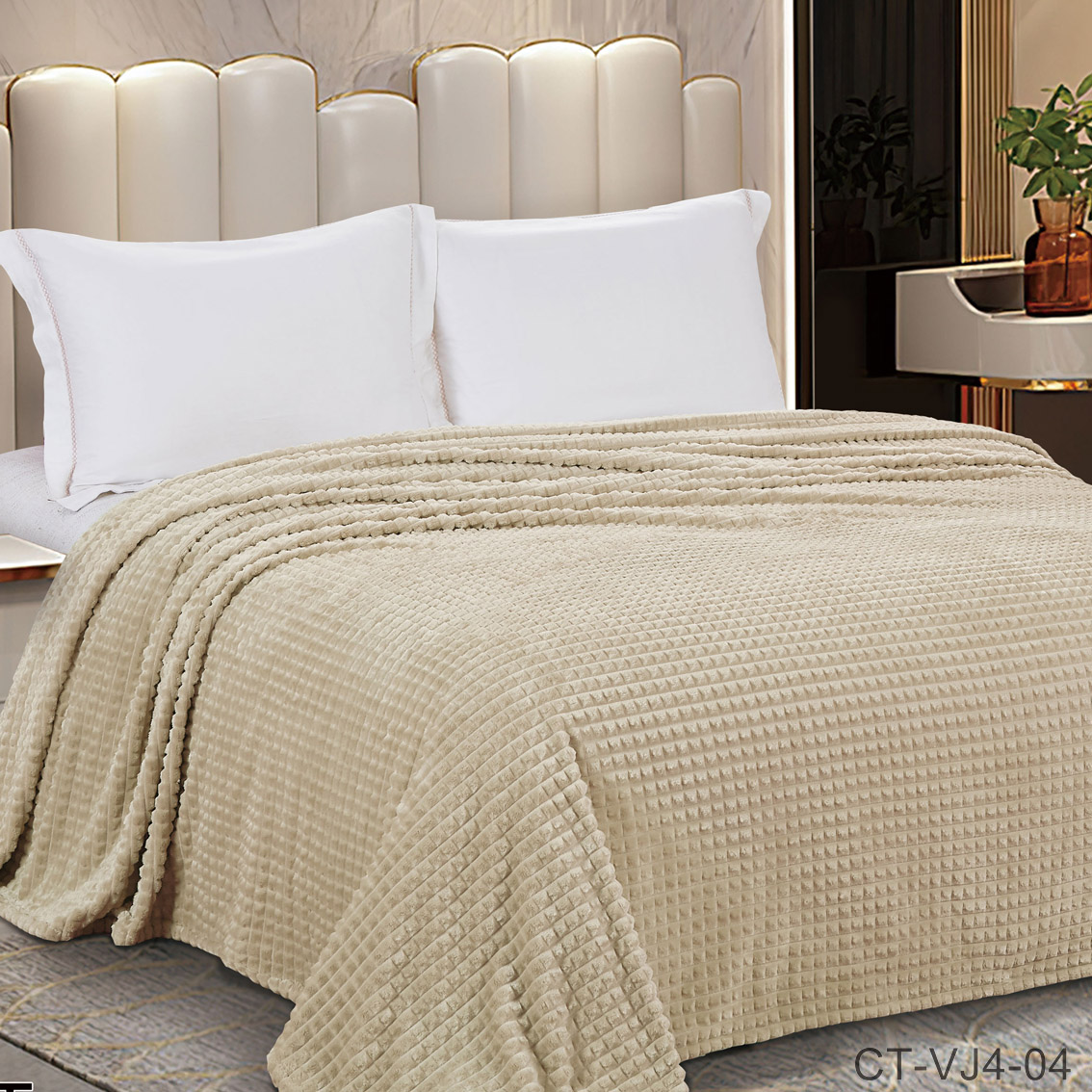  Плед велсофт Jacquard - Плед Велсофт Jacquard Premium ПВЖ-075 