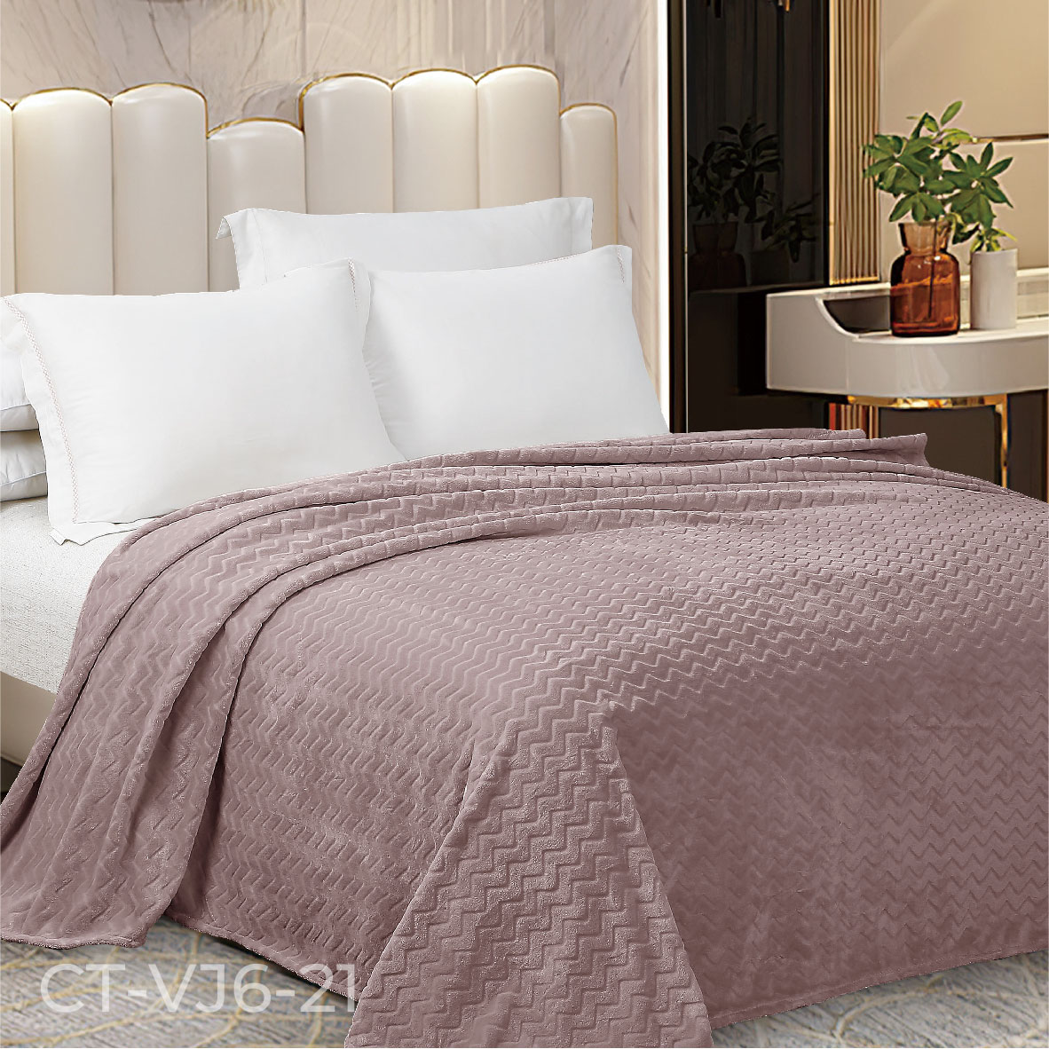  Плед велсофт Jacquard - Плед Велсофт Jacquard Premium ПВЖ-081 